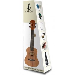 ARROW MH10 SAPELE ukulele Koncertowe z zestawem akcesoriów  GRATIS!!