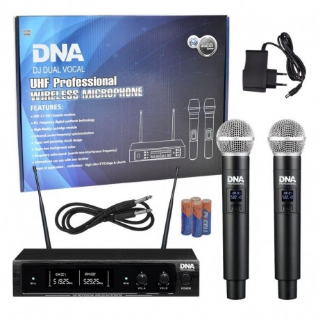DNA DJ DUAL VOCAL Wokalowe mikrofony bezprzewodowe