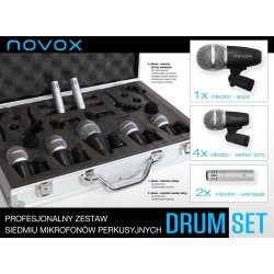 Novox Drum Set zestaw mikrofonów instrumentalnych do perkusji