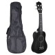 UK 01 Black ukulele sopranowe czarne pokrowiec, kostki, akordy