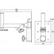 MONACOR PAST-88/SW Uchwyt ścienny do kolumn głośnikowych