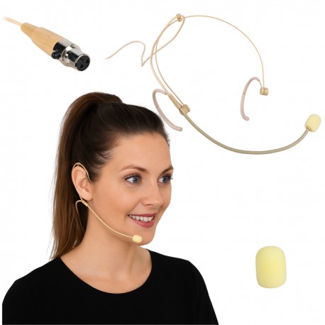 DNA HM-01B mikrofon nagłowny w kolorze skóry