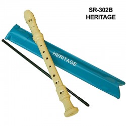 HERITAGE SR302B Flet prosty sopranowy barokowy, składany, 3 częściowy