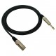 Red's MC 1350 - kabel mikrofonowy STANDARD 5m XLR męski/Jack 6,3 mm mono