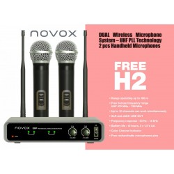 NOVOX FREE H2 zestaw bezprzewodowy: 2 mikrofony do ręki